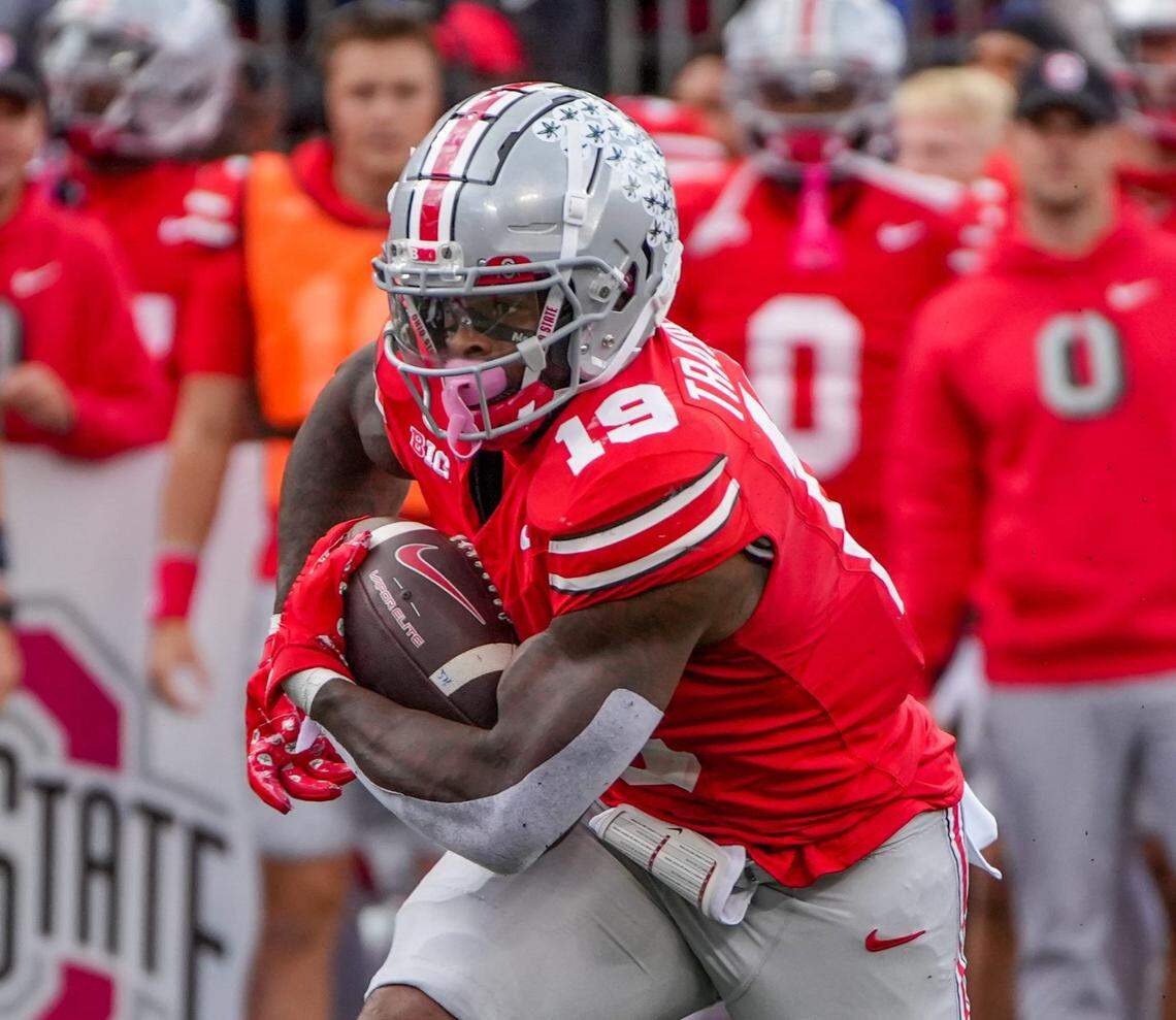 Chip Trayanum rushed for 373 yards and three touchdowns on 85 carries for Ohio State in 2023 while backing up TreVeyon Henderson.