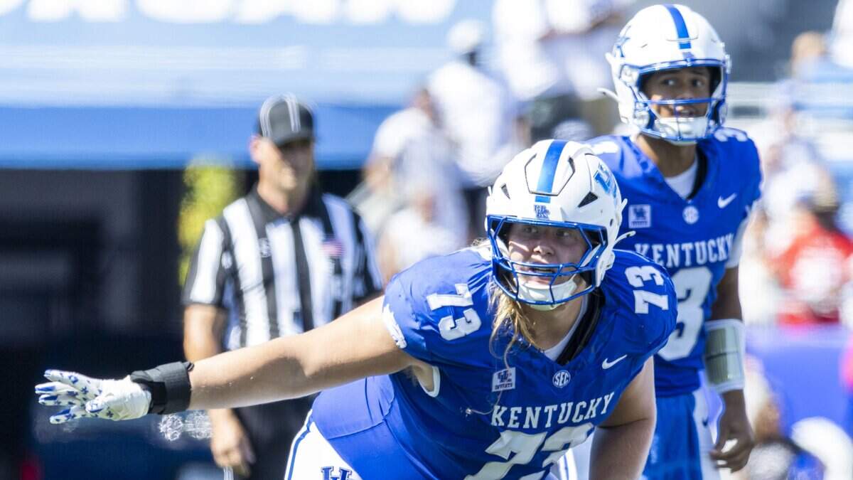 Finnish lineman Olaus Alinen thriving for Kentucky after Alabama transfer