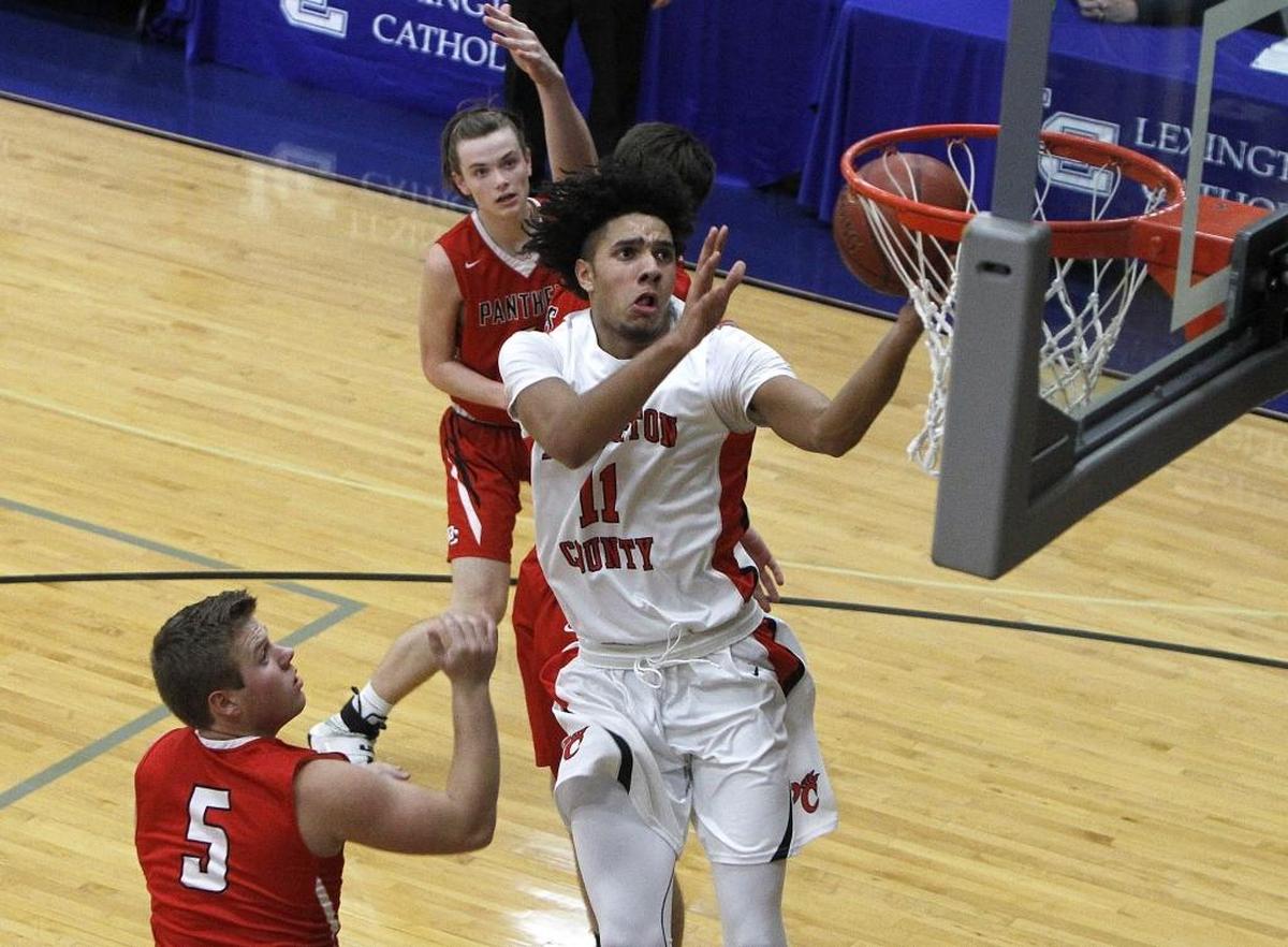 Pendleton County’s Dontaie Allen averaged 31.8 points per game as a high school junior last season.
