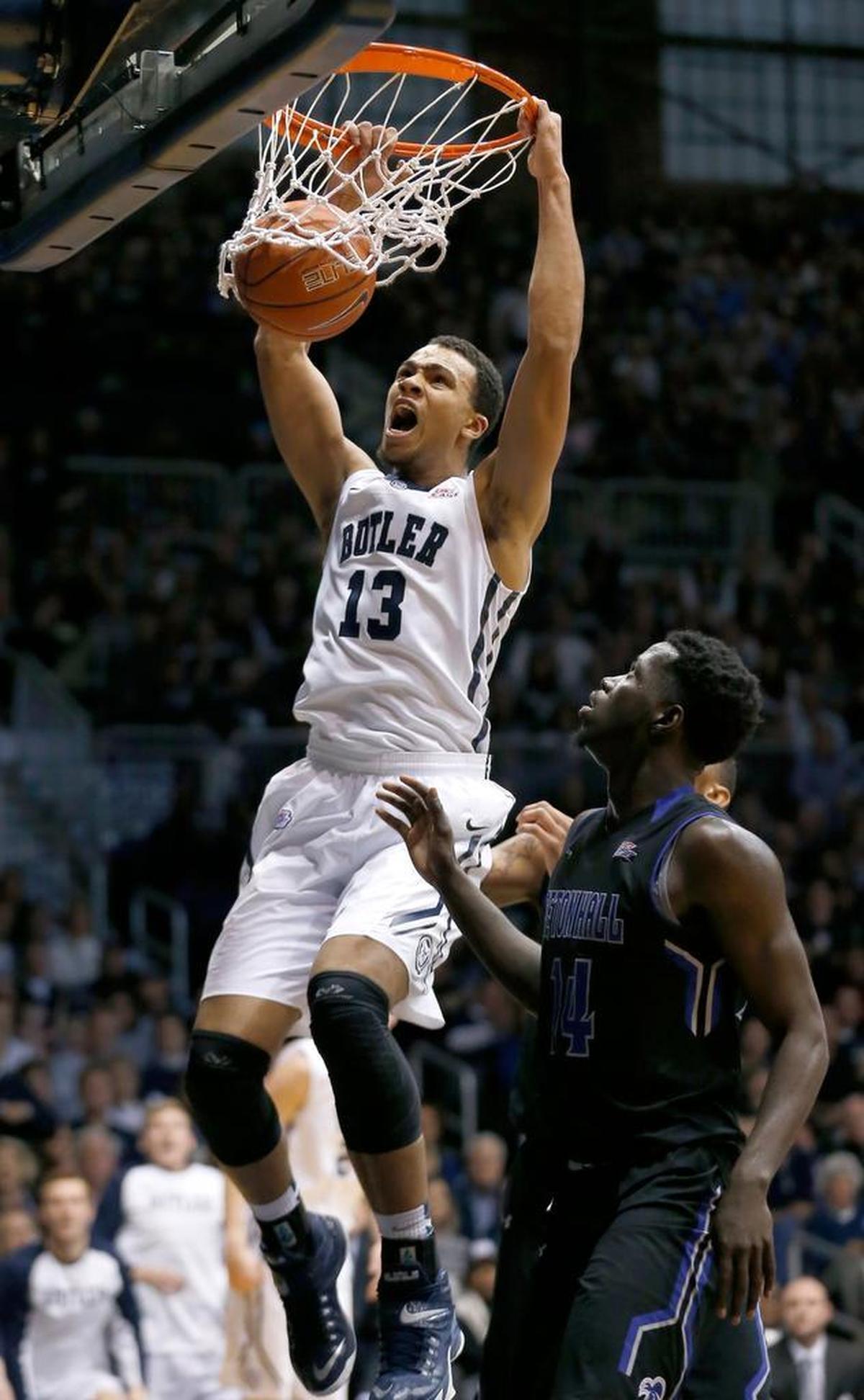 Jackson Davis averaged 1.8 points, 1.5 rebounds and 5.0 minutes per game in 42 contests across two seasons at Butler from 2014 to 2016.