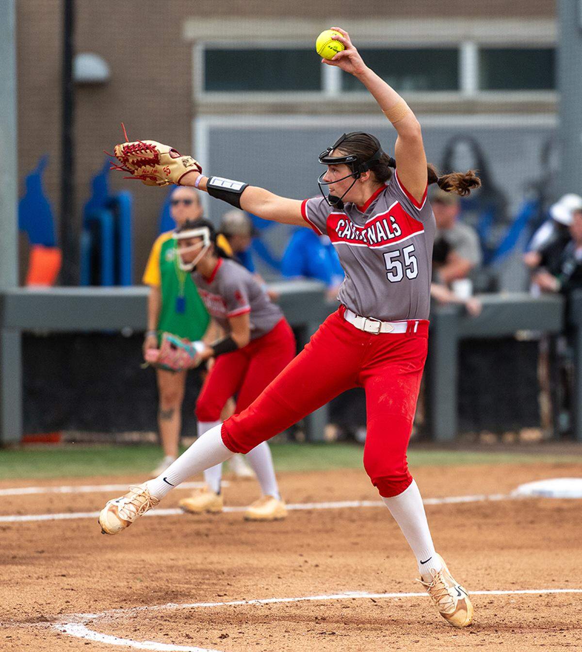 Scott County’s Ada Little struck out eight, walked none and allowed just three hits Saturday in the Cardinals’ 7-1 win over Rowan County in the KHSAA state softball quarterfinals at the University of Kentucky’s John Cropp Stadium on Saturday.