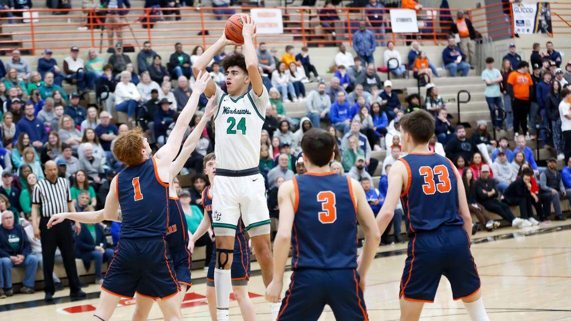 Great Crossing basketball star and Kentucky men’s basketball commit Malachi Moreno (24) will look to improve his perimeter play as a high school senior.