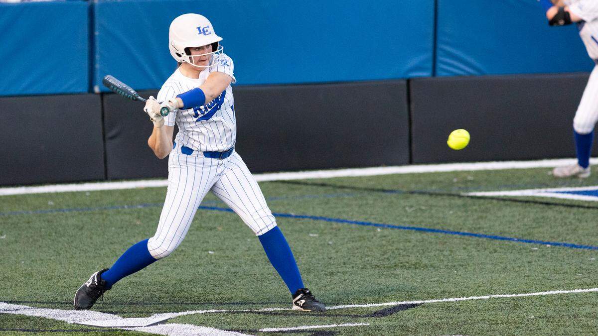 Lexington Catholic’s Lauren Kelley smashed a game-winning RBI single down the right-field line in the bottom of the seventh inning during the Knights’ 2-1 win over Lafayette at Lexington Catholic High School on Monday.