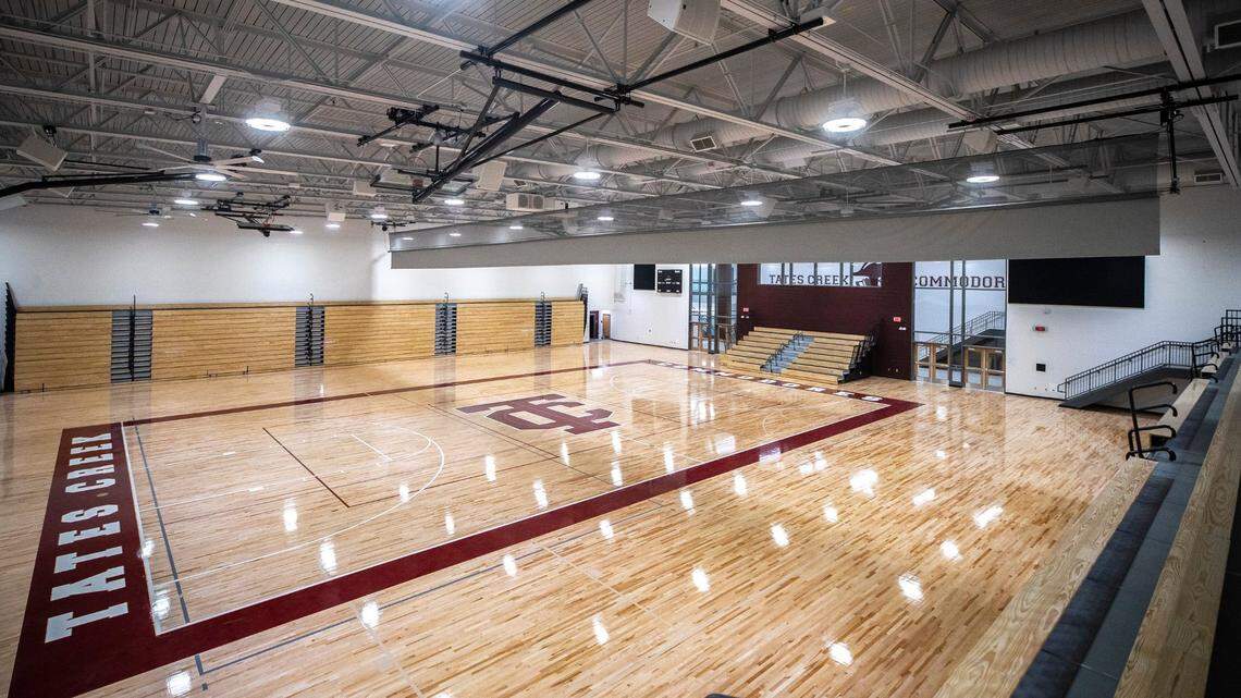 Roof leak damages Tates Creek basketball court, forces schedule changes