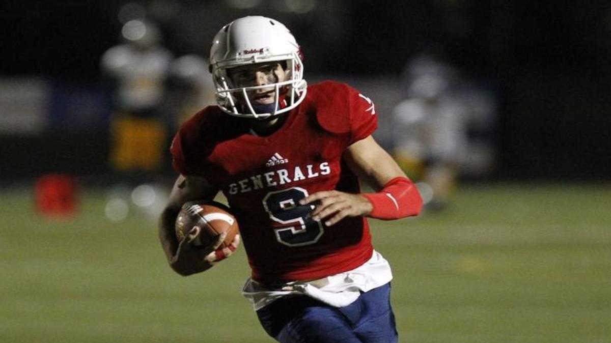 Walker Wood ran for one of his four rushing touchdowns on Friday.