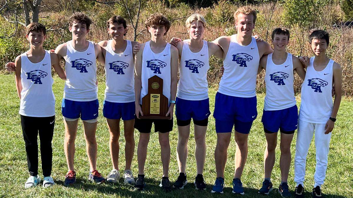 Lexington Christian’s boys team won its third consecutive region title at the Class A Region 5 Cross Country Championship at the Kentucky Library and Archives course in Frankfort on Saturday.