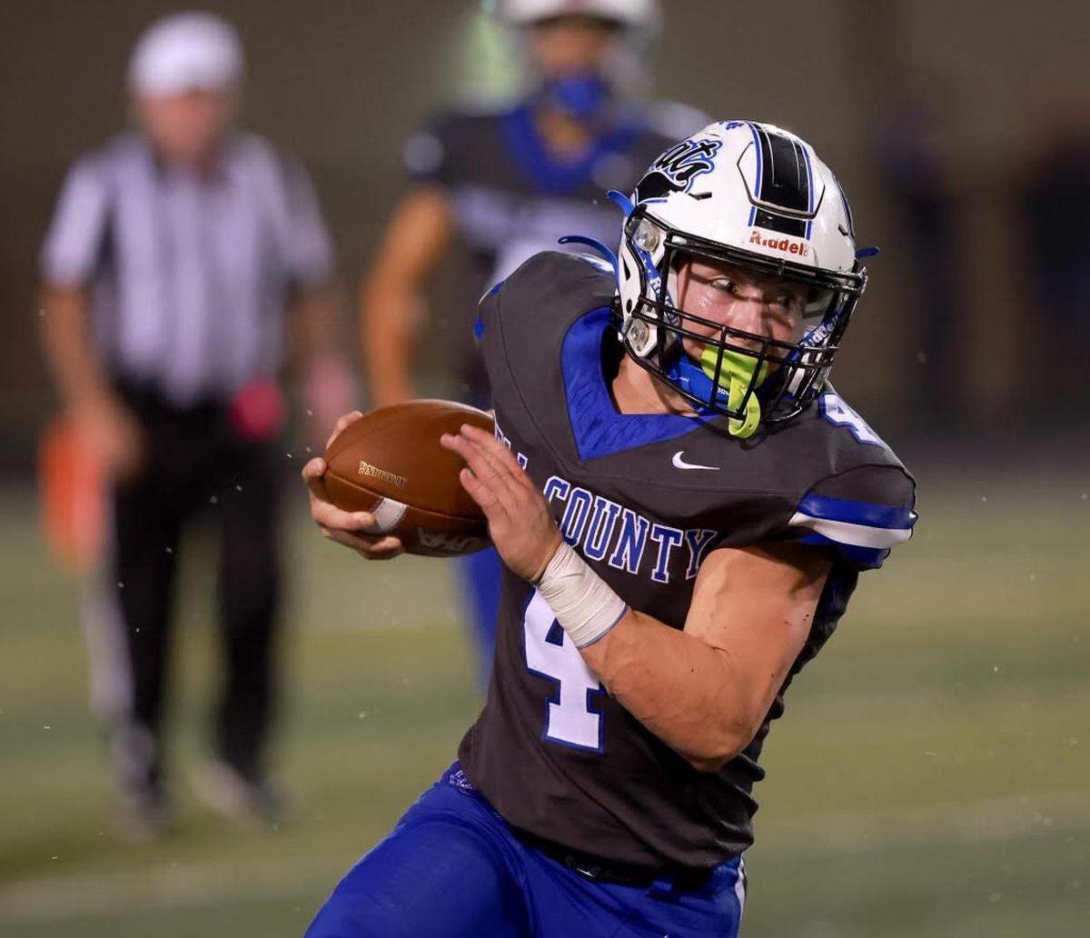 Bell County’s Daniel Thomas broke Kentucky’s record for rushing yards in a season in 2023.