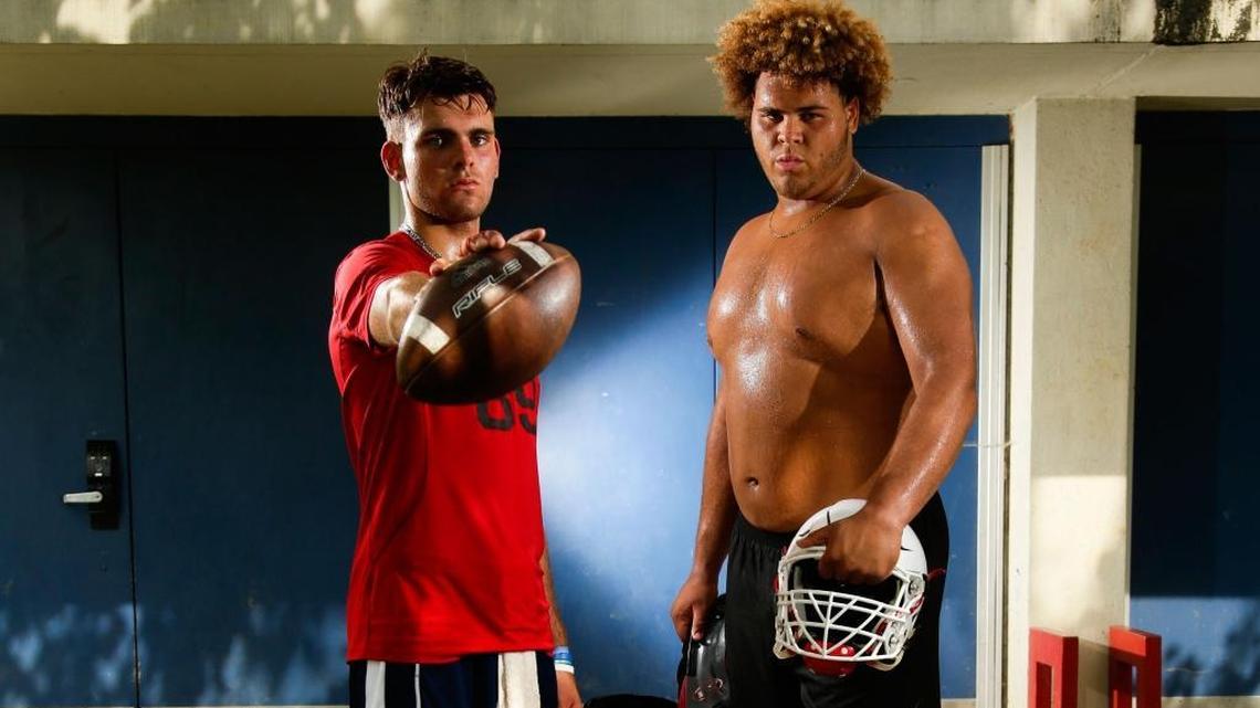 Quarterback Walker Wood and lineman Jedrick Wills look to lead Lafayette back to the Class 6A state finals to finish the job the team started last year.