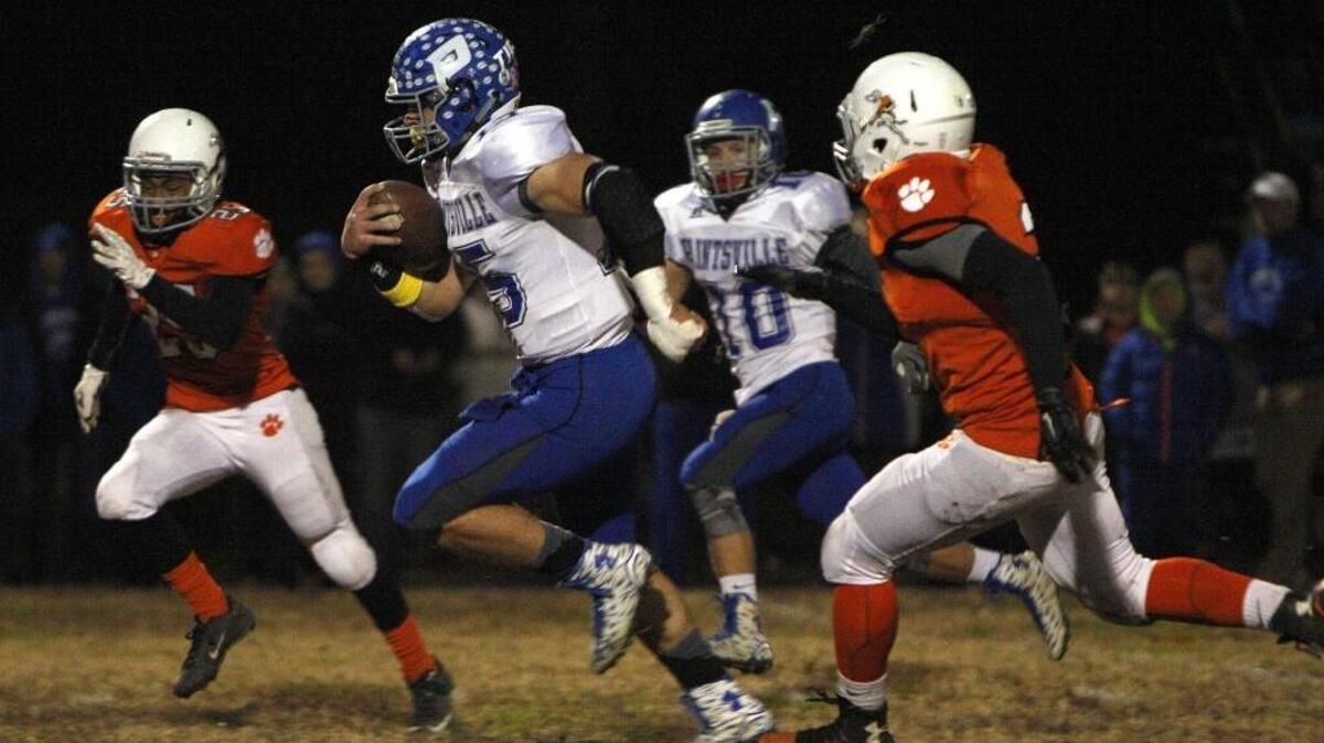 Paintsville quarterback and University of Kentucky commitment Kash Daniel ran 44 yards for a touchdown against Paris.