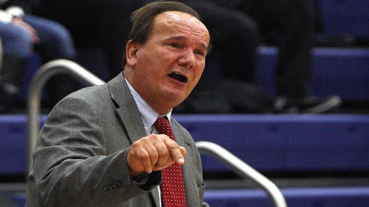 Scott County head coach Billy Hicks in a winning effort against 11th Region rival Henry Clay in the Al Prewitt Gymnasium in Lexington, Ky., Friday, January 7, 2016.