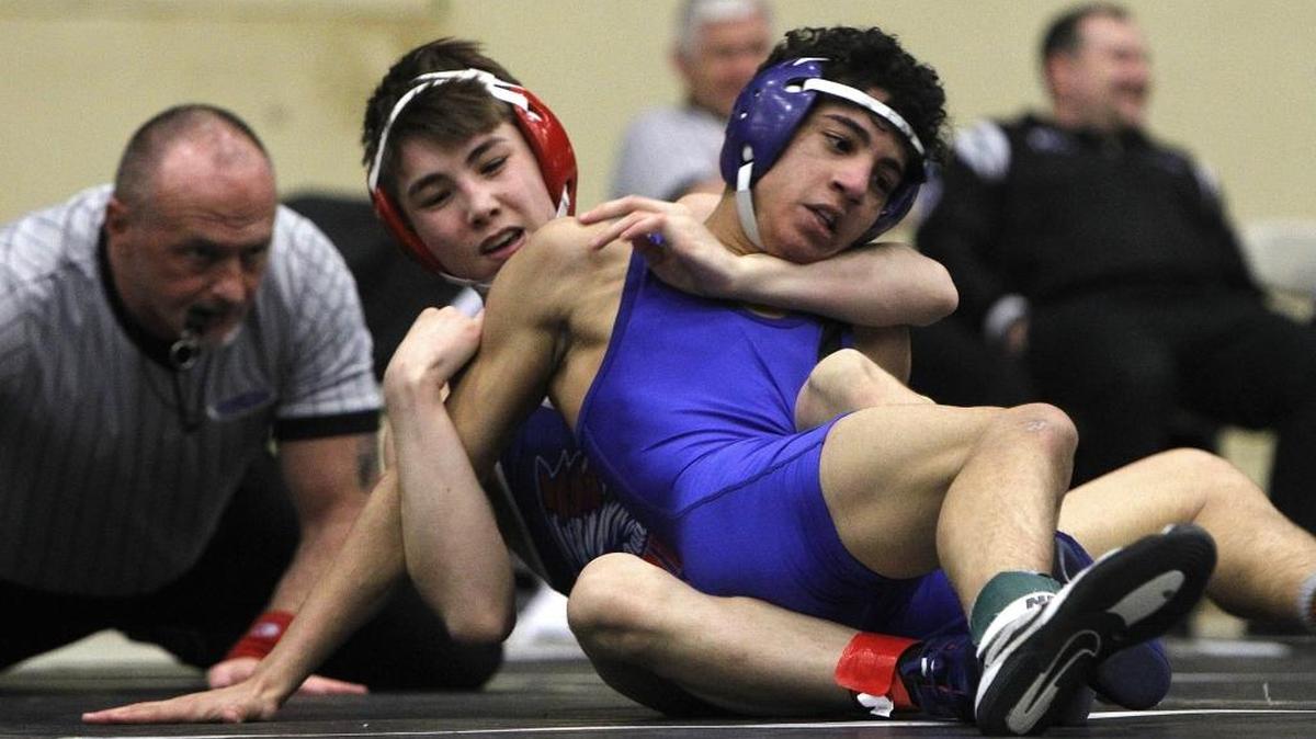 Madison Central’s Thomas Deck defeated Scott’s Brendan Pye for 113-pound championship at last year’s KHSAA state high school wrestling championships.