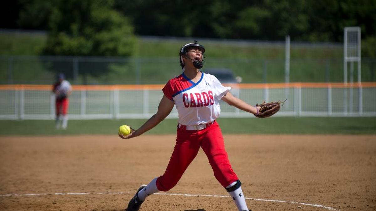 Scott County’s Kennedy Sullivan pitched against Holy Cross in the second round of the state softball tournament on Friday. Scott County defeated Holy Cross, 11-0, in six innings at Jack C. Fisher Park in Owensboro.