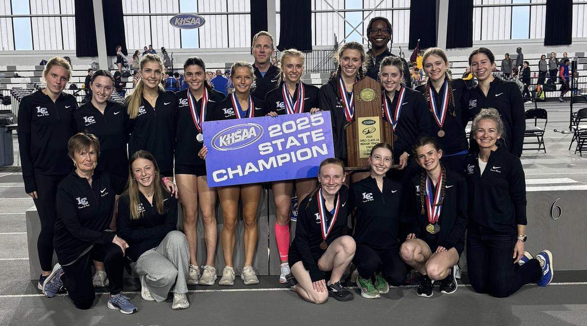 Lexington Catholic’s girls track and field team defended its Class 2A state title at the 2025 KHSAA State Indoor Track and Field Championships at Norton Sports and Learning Center in Louisville on Tuesday.