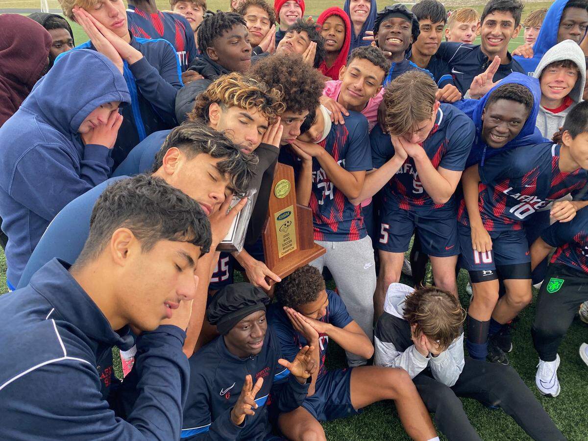 The Lafayette Generals playfully pretended to be asleep after claiming the 11th Region boys soccer tournament championship last fall. Coaches said the team felt overlooked (i.e. slept on) by the media going into the postseason.