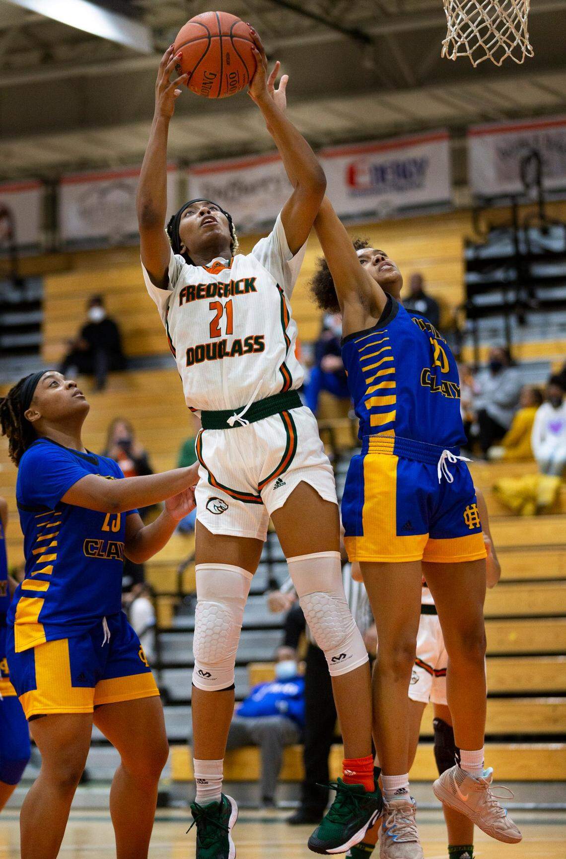 Ayanna Darrington, who was one of the top rebounders in Kentucky last season, returns for Frederick Douglass.