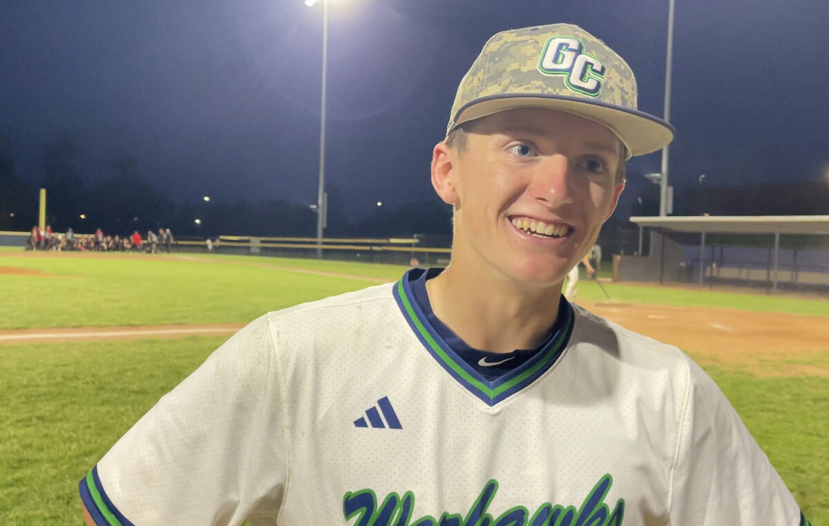 Great Crossing starting pitcher Nate Adkins talked about his team overcoming a 5-0 deficit in the first inning to defeat Paul Laurence Dunbar 10-7.