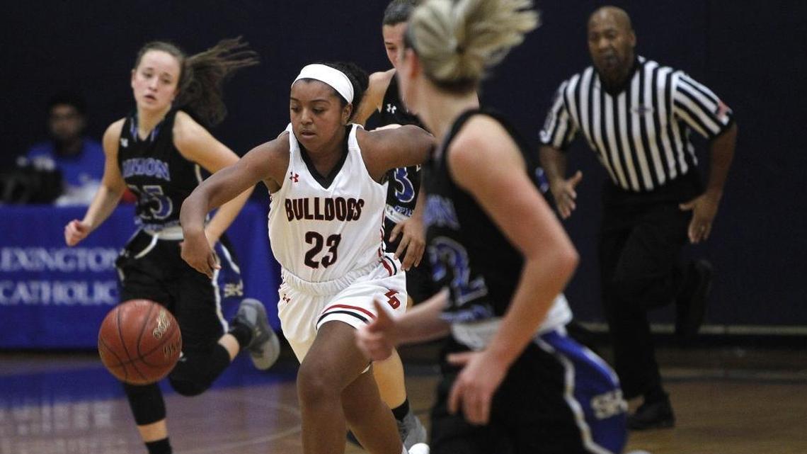 Mashayla Cecil leads Paul Laurence Dunbar into 43rd District Tournament play on Tuesday night against Lexington Catholic at Lexington Christian Academy.
