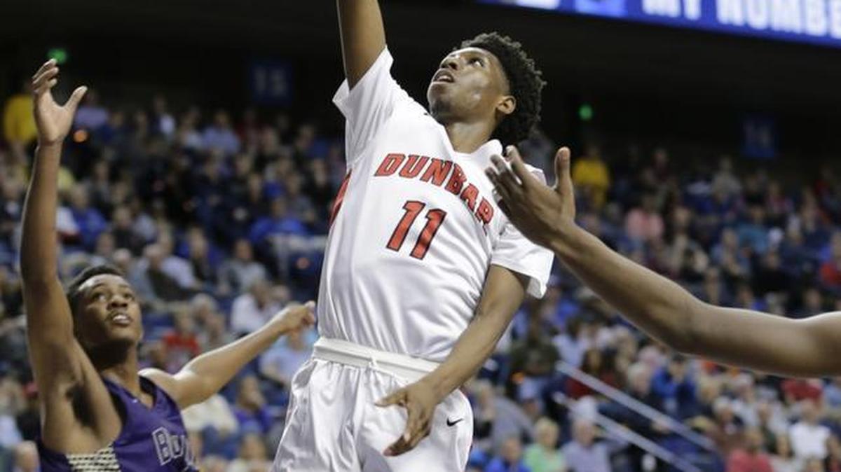 Dunbar’s Taveion Hollingsworth (11) scored in the third quarter of the Dunbar vs Bowling Green 2016 Whitaker Bank/KHSAA Boys Sweet 16 basketball tournament quarterfinal game at Rupp Arena in Lexington, Ky., on March 18, 2016.