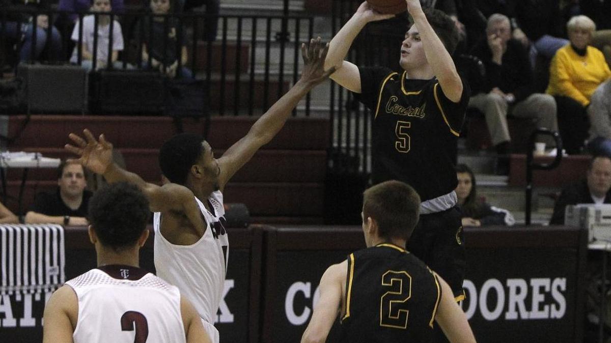 Johnson Central's Mason Blair broke the state record for most threes in a season (145) in a 90-81 win over Tates Creek.