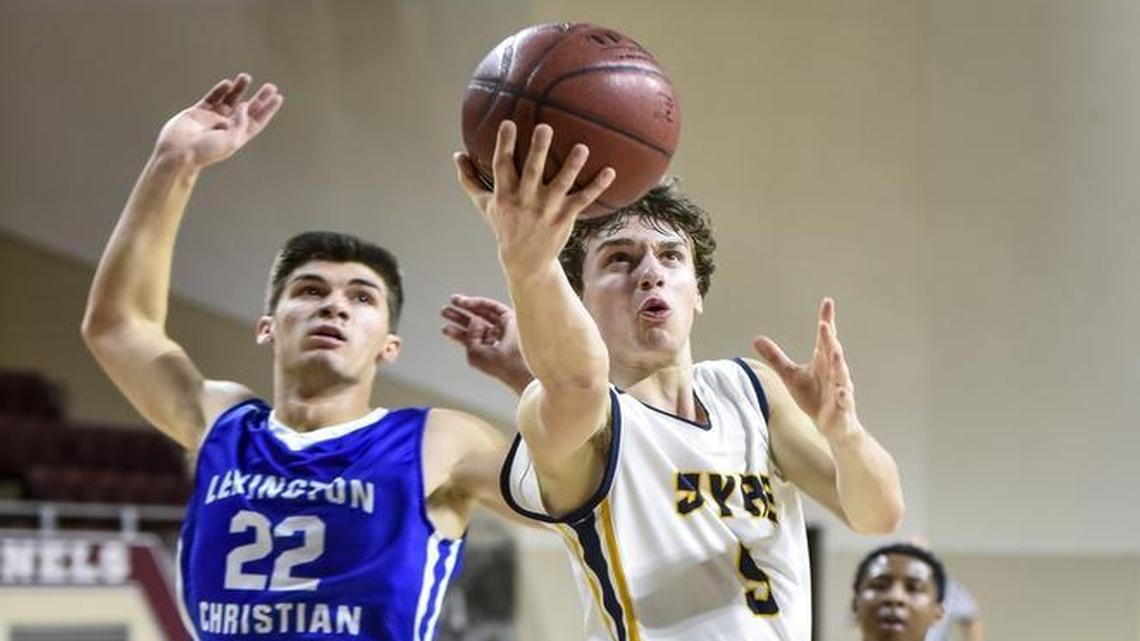 Sayre’s Jake Duby (5) broke a school career scoring record that had stood since 1998.