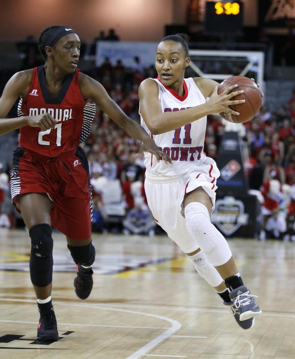 Scott County’s Maaliya Owens (11) received this year’s Donna L.J. Murphy Award. The Tennessee Tech signee will look to lead the Cardinals back to the Sweet Sixteen.