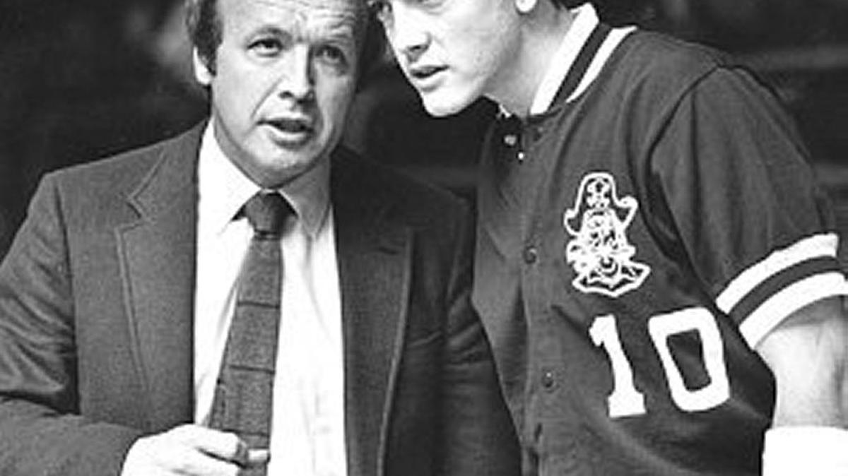 Pulaski County boys’ basketball coach Dave Fraley, left, shown with son his Shannon in 1986, the year they won the boys’ Sweet Sixteen title.