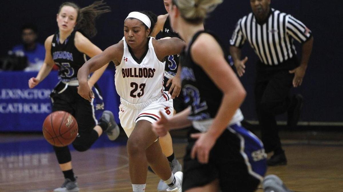 Mashayla Cecil broke Paul Laurence Dunbar’s girls’ career scoring record this month, one of several Bulldogs records she now owns.