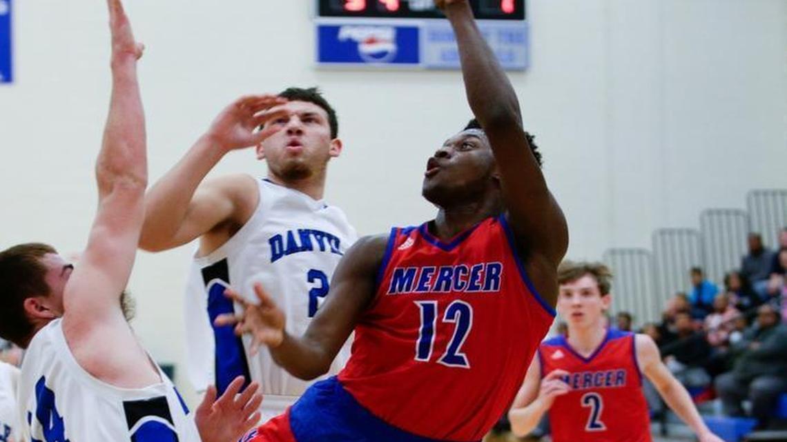 Mercer County's Trevon Faulkner put in two of his 17 points as Mercer County defeated Danville 78-56 on Tuesday January 5, 2016 in Danville, Ky.