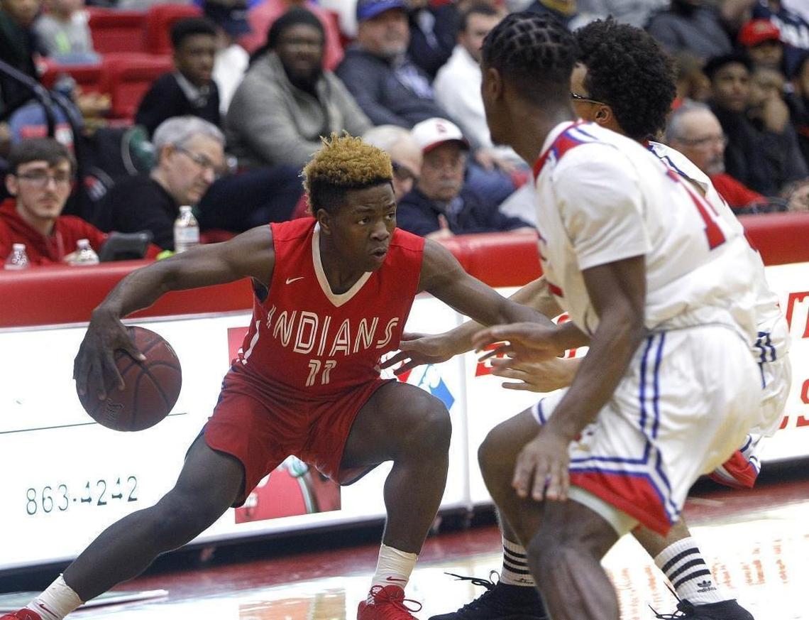 Zion Harmon, left, might transfer to another Kentucky high school or an out-of-state prep school for his sophomore season.