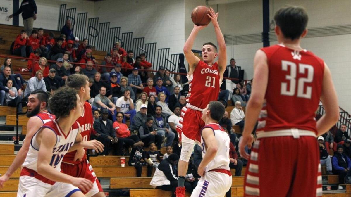 Corbin's Andrew Taylor shot against Mercer County Saturday during the Jock Sutherland Classic at Lafayette High School.
