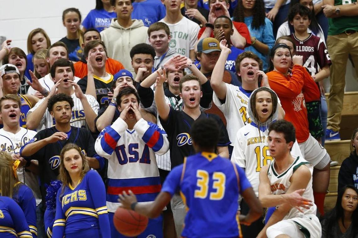 Henry Clay fans cheered during their game against Frederick Douglass in November.