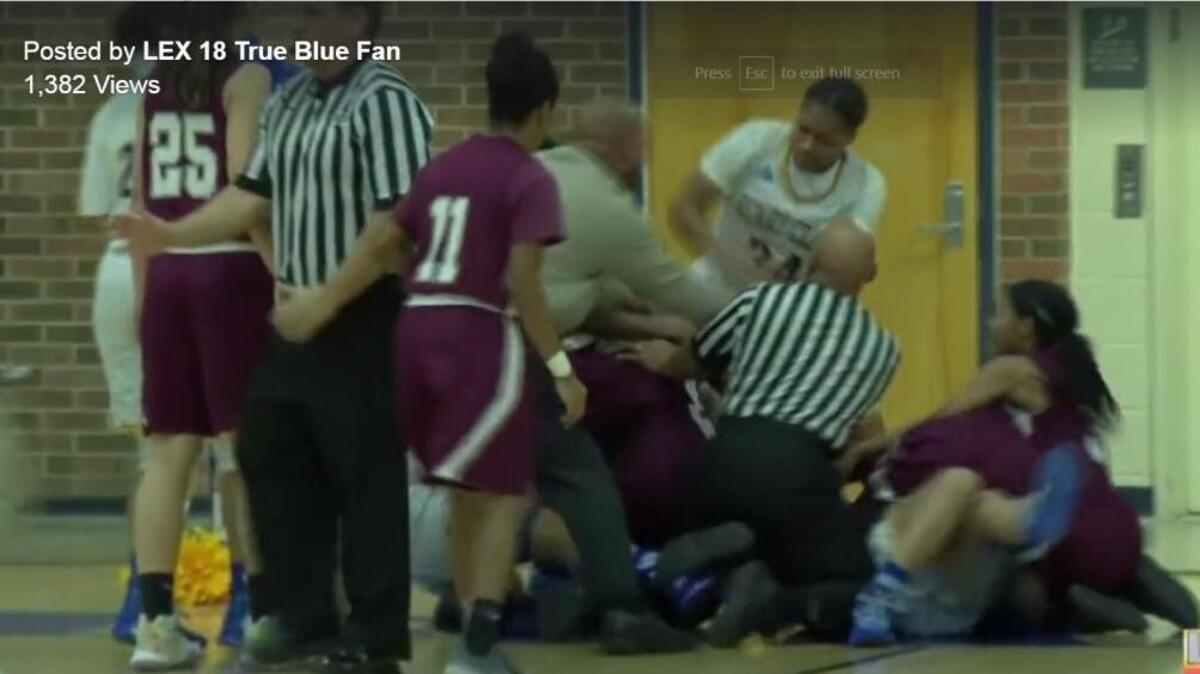 WLEX’s footage showed a fight between Henry Clay and Tates Creek players.