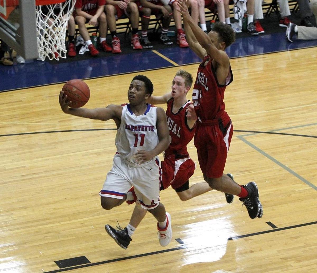 Lafayette’s Evan Dreux (11) was among the players who will have to sit out one game because of the KHSAA ruling.