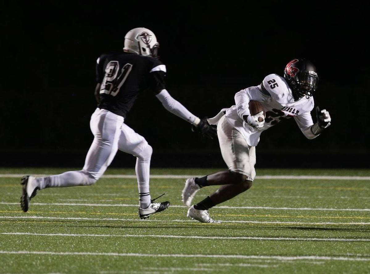 Jefferson Harkless rushed for more than 1,300 yards as a sophomore at Paul Laurence Dunbar before being sidelined last year with a torn ACL. He returns this season at Frederick Douglass.