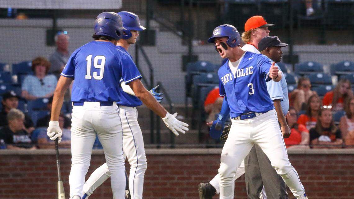 State high school baseball: Lexington Catholic rides fast start to win in opening round