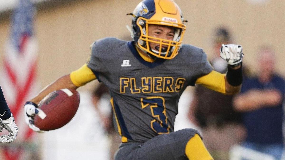 Franklin County's Denzel Vance, who scored a TD against Anderson County in this photo from the 2015 season, ran for 114 yards and two scores against Shelby Valley on Saturday, Aug. 20, 2016.