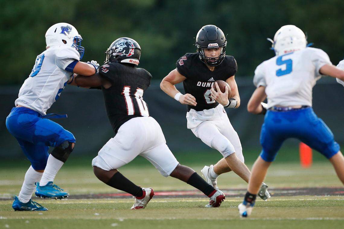 Paul Laurence Dunbar’s Cole Colony (6) splits time at quarterback and running back. He’s passed for 1,138 yards and nine TDs and rushed for 823 yards and 11 scores this season.