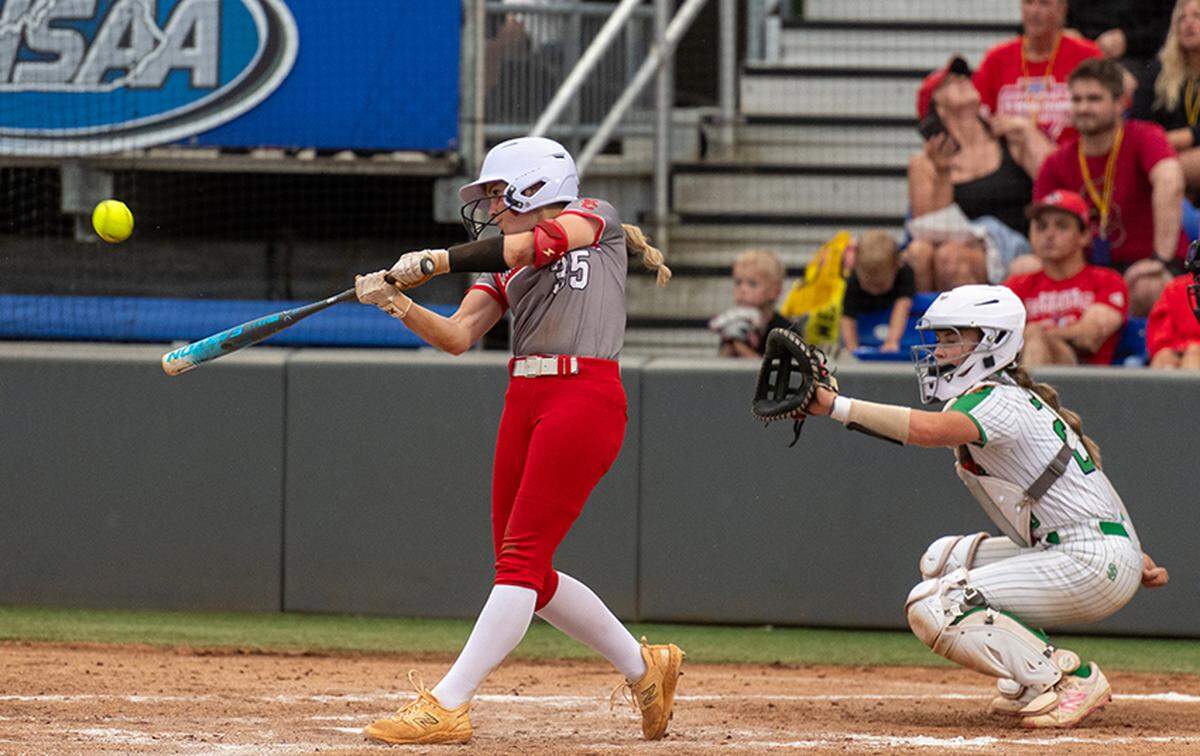 Scott County’s Hadley Swint went 3-for-4 with three RBIs and scored twice Saturday in the Cardinals’ 7-1 win against Rowan County in the state softball quarterfinals.
