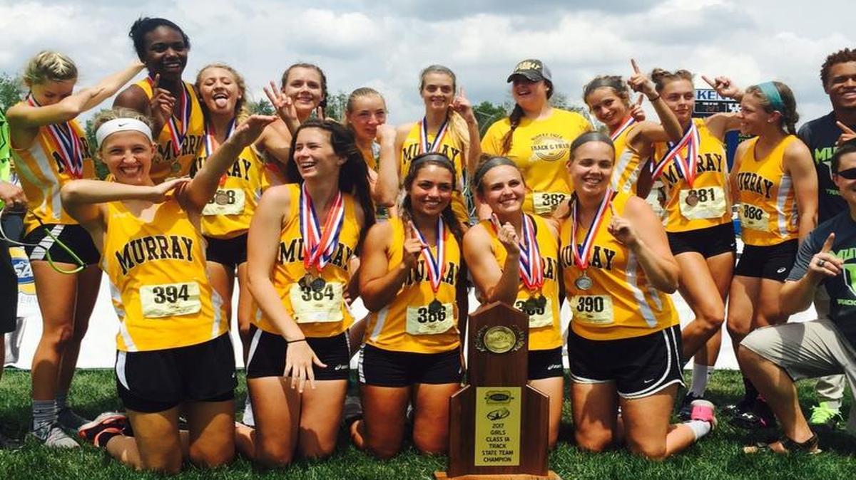 Murray’s girls’ track team celebrated its second straight Class A state championship on Saturday at the University of Kentucky Outdoor Track and Field Complex.