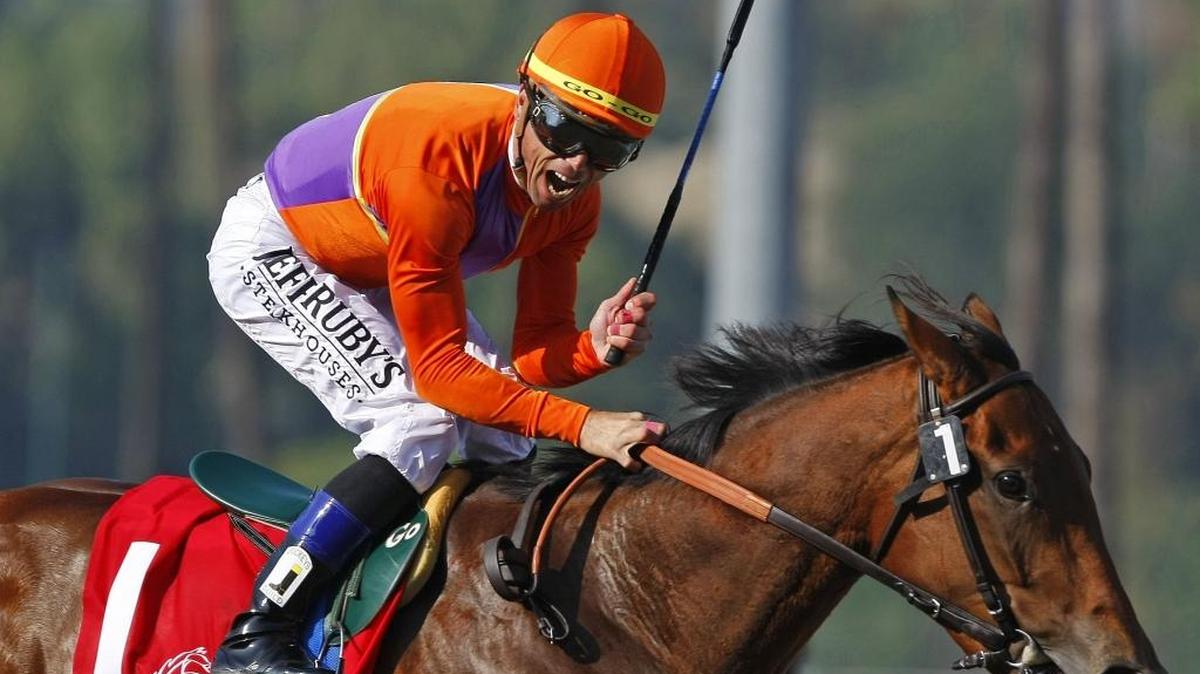 Beholder, with Garrett Gomez up, wins the Grey Goose Breeders’ Cup Juvenile Fillies for owner Spendthrift Farms and trainer Richard Mandella at Santa Anita Park in Arcadia, Calif, in this 2016 photo. Spendthrift Farms owner Tamara Gustavson has once again been named among the richest people in the world.