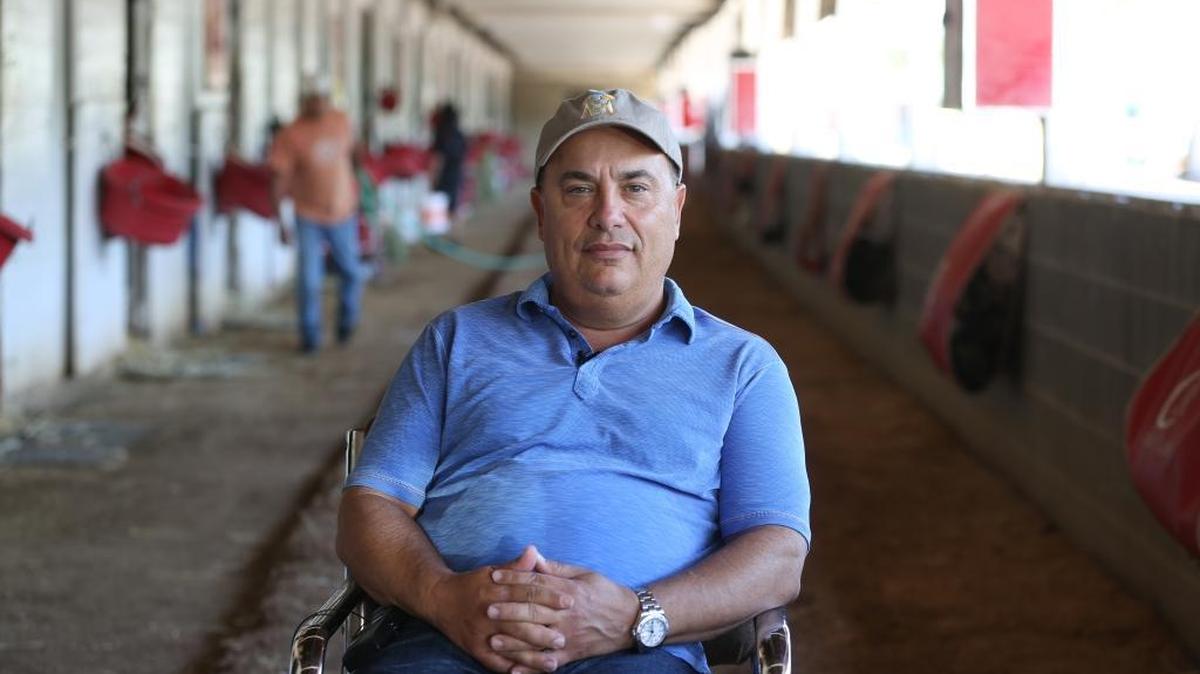 Trainer Mark Casse sat for a portrait in Casse Racing’s Barn No. 36 at Churchill Downs on April 27, 2015.