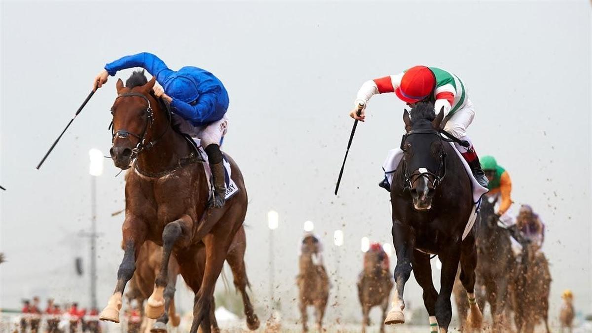 Thunder Snow, left, won the UAE Derby to qualify for Kentucky.