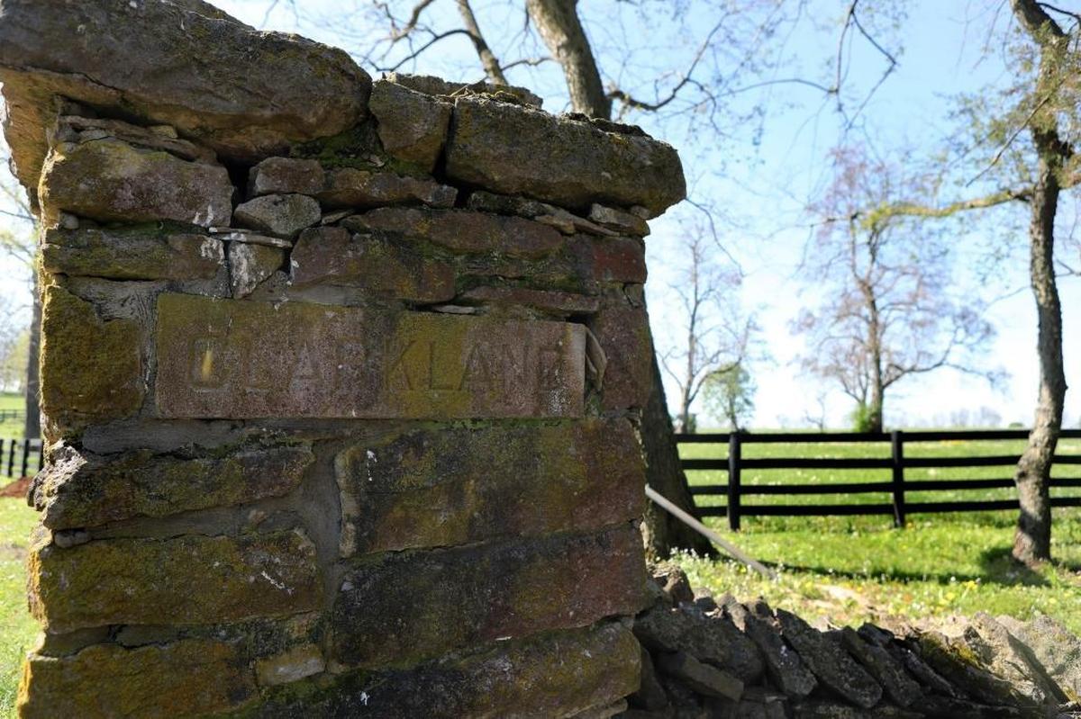 This stone gate, much like the rest of Clarkland Farm, is steeped in history dating to the late 1700s. The Fayette County farm might be the longest-held horse farm by the same family in Central Kentucky.