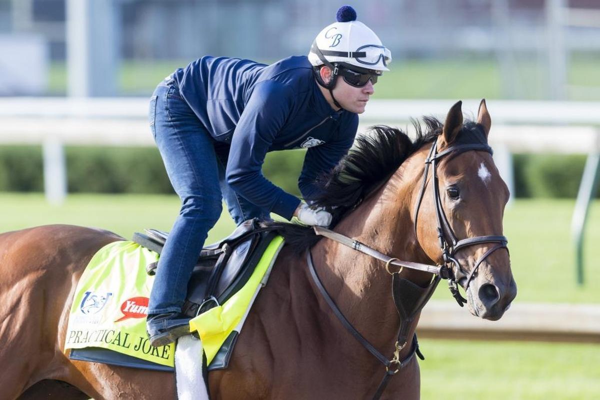 Practical Joke will be ridden in the Kentucky Derby by Joel Rosario, who won the jockey title at the just-completed Keeneland Spring Meet.
