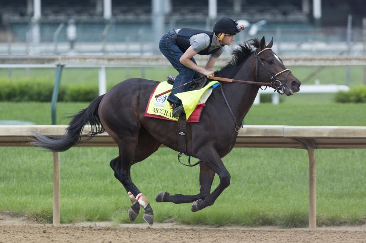 McCraken was the favorite in the Toyota Blue Grass Stakes at Keeneland but ended up finishing third.