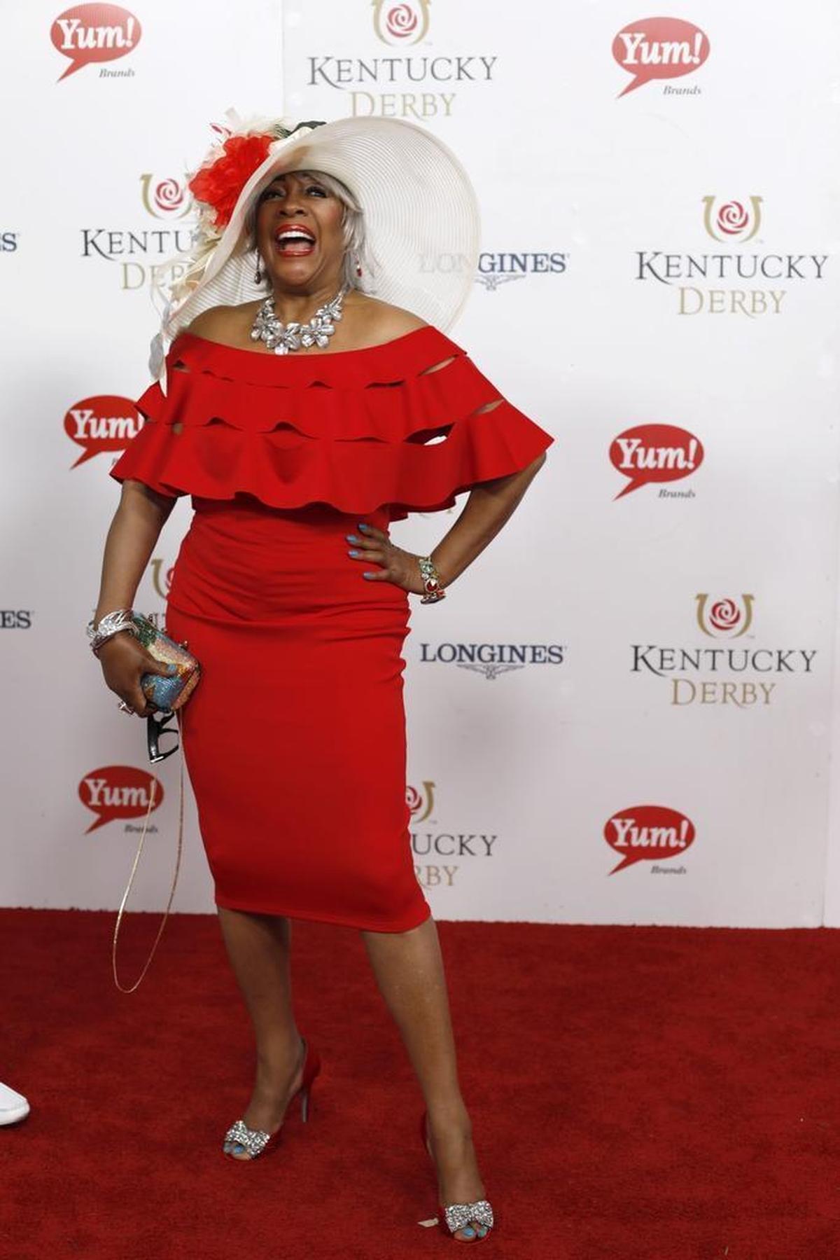 Mary Wilson, of The Supremes, on the red carpet at Churchill Downs Saturday in Louisville.