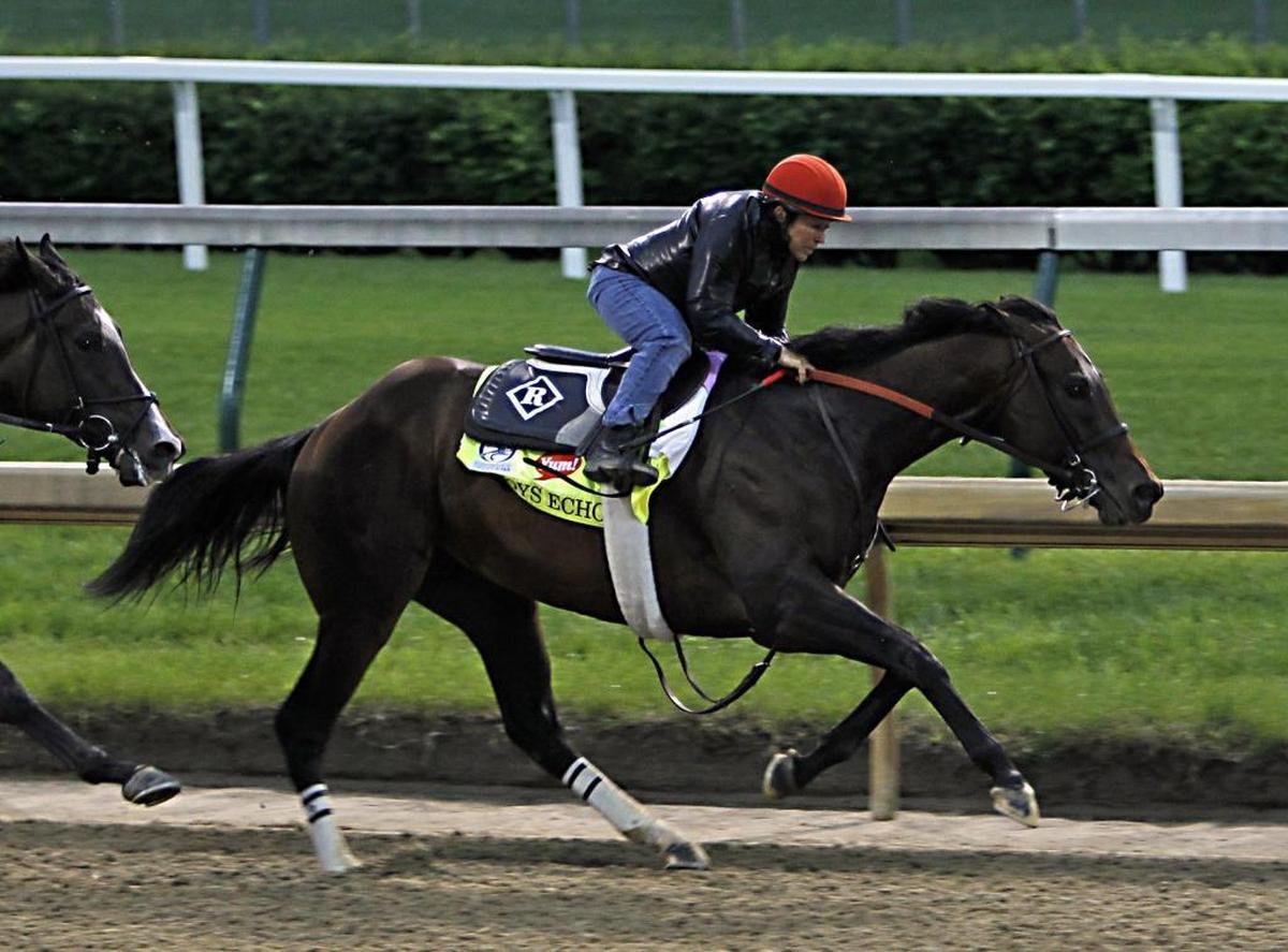 J Boys Echo, winner of the Gotham Stakes on March 4, finished third in the Toyota Blue Grass Stakes at Keeneland on April 8.