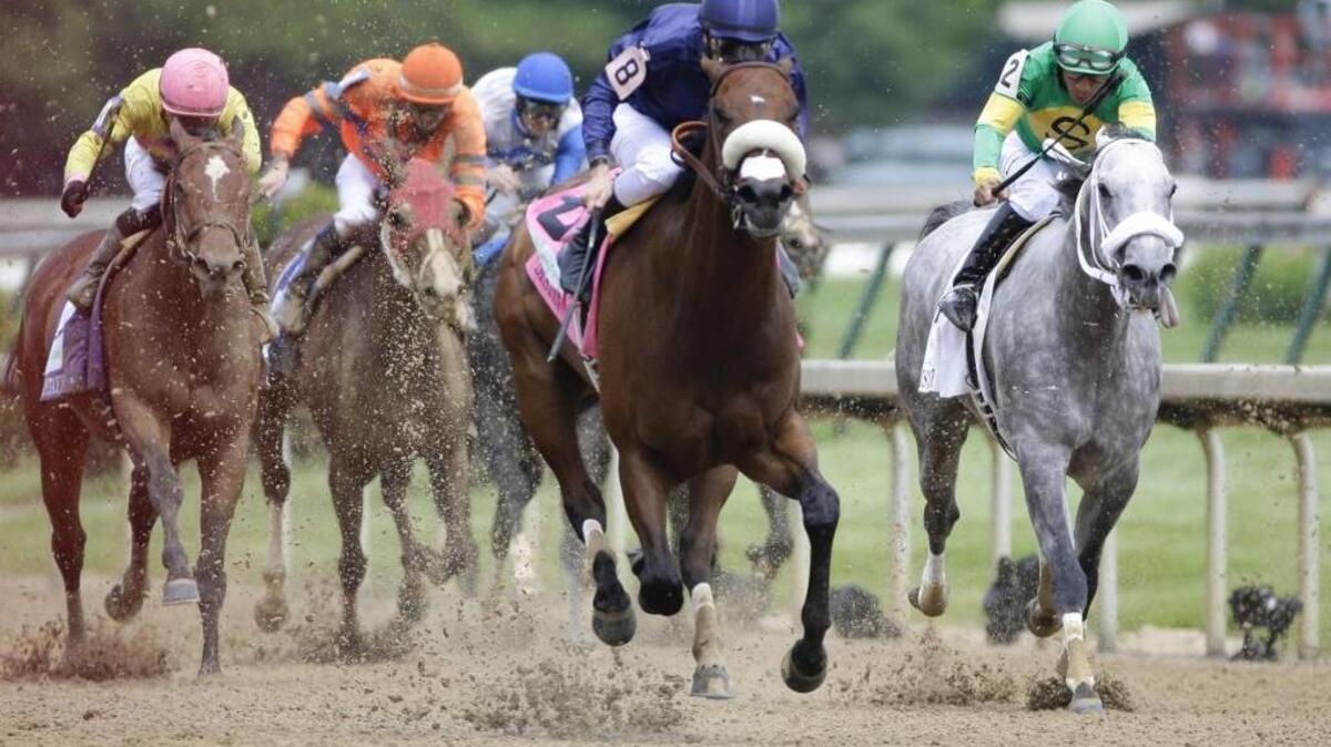 Taris, with Flavien Prat up, wins the Humana Distaff on Saturday May 7, 2016 in Louisville.