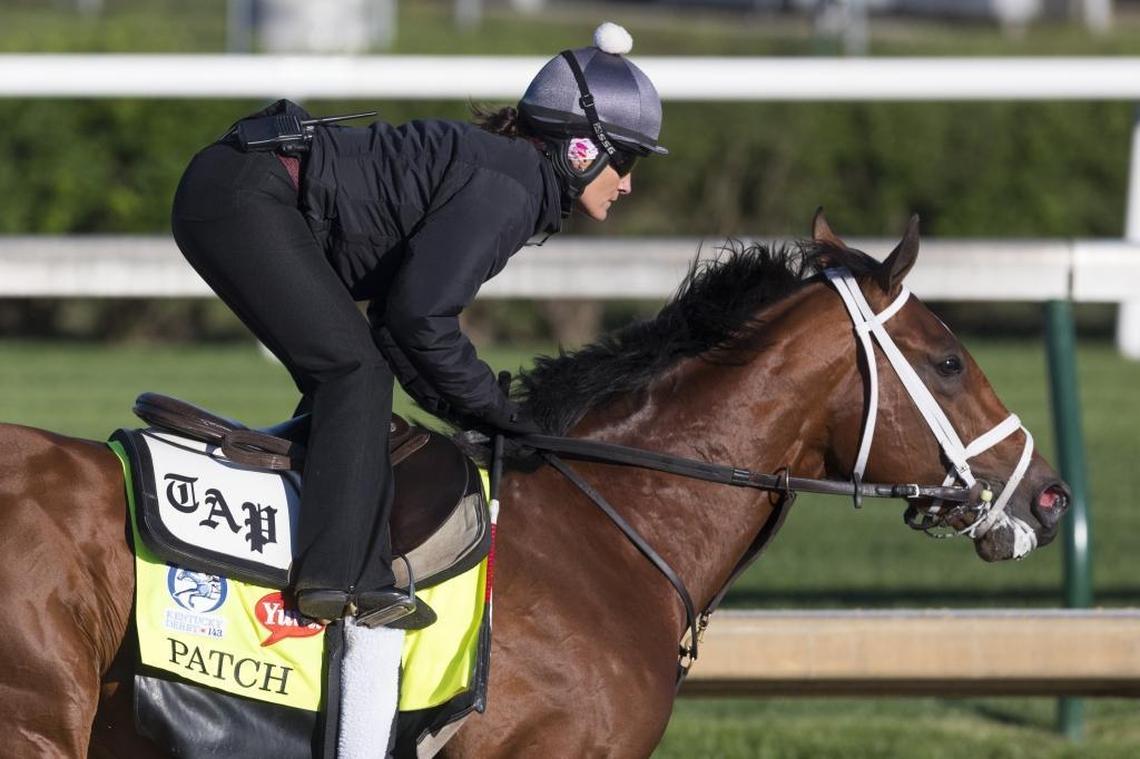 Kentucky Derby hopeful Patch spent some time on the track Tuesday morning at Churchill Downs.