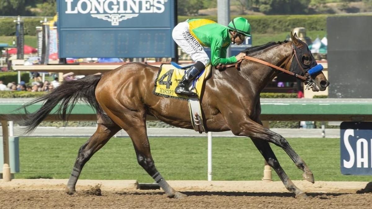 Mastery and jockey Mike Smith won the Grade 2, $400,000 San Felipe Stakes on March 11 at Santa Anita.